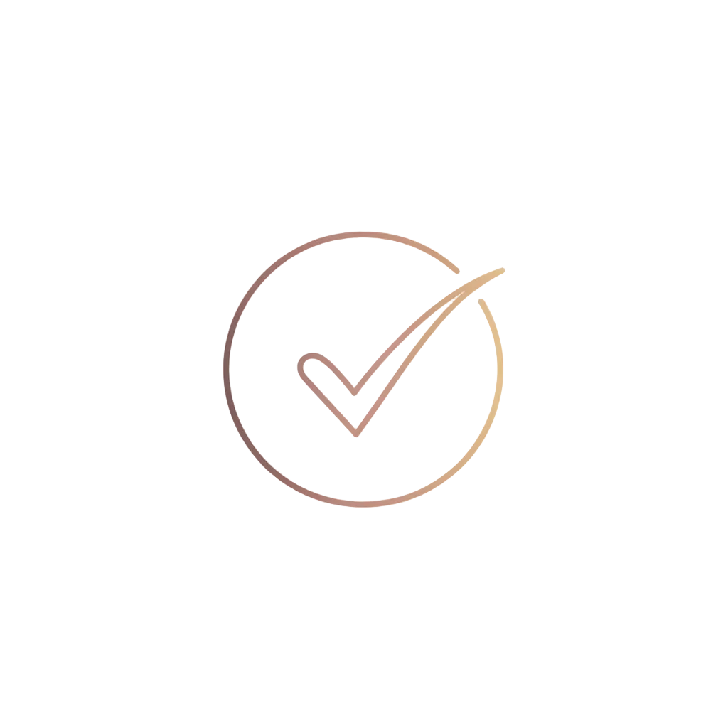 Checkmark in circle icon