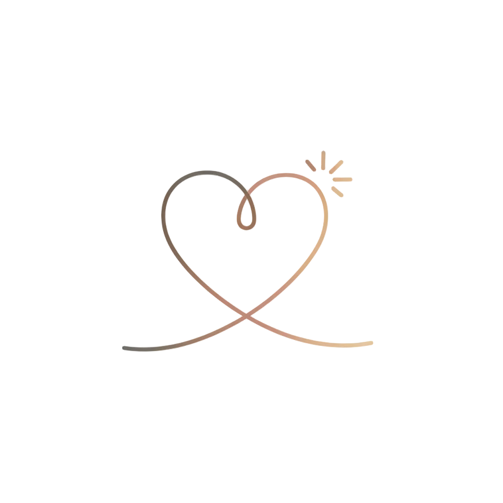Heart and spark icon
